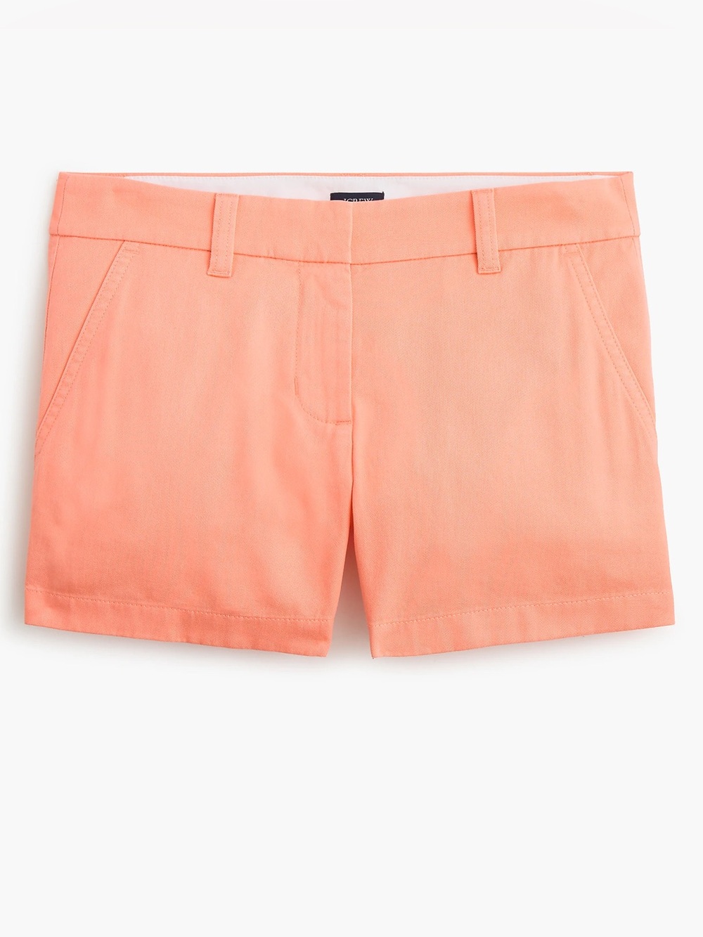 J. Crew Coral High-Waist Cotton Shorts